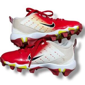 Nike Vapor Untouchable Shark 3 Fastflex Football Cleats Red White Youth Size 11C